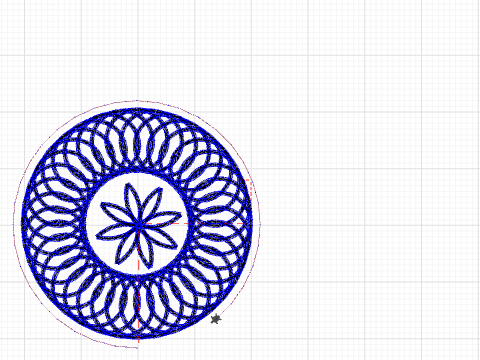 spirograph #1 done (1 block)