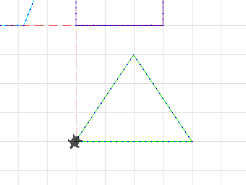 RED circle BLUE square