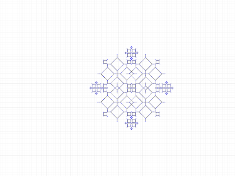 African Egyptian Cross - Level 3 Fractal