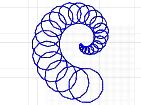 Logarithmic Spiral - An African Fractal