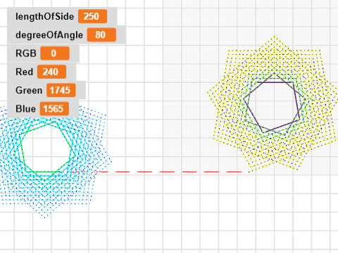 Multi-Colored Spirals- K.S