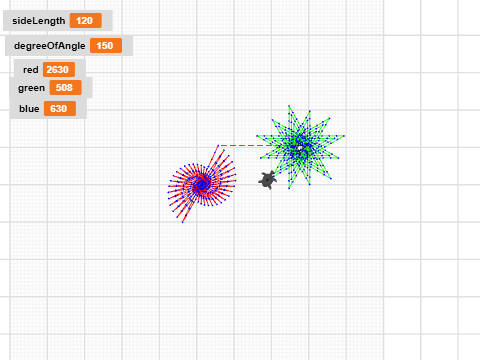 multi-colored spirals AL