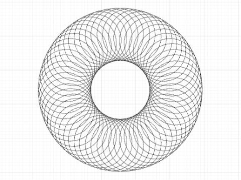 Left and Right Swirls With Space in the Center