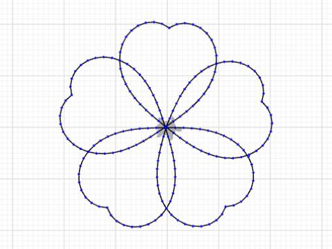 Geometrical flower patterns