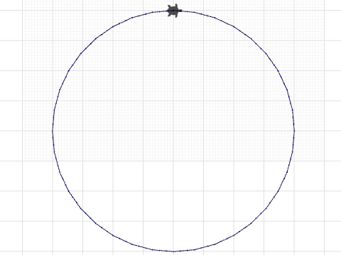 200 step radius circle