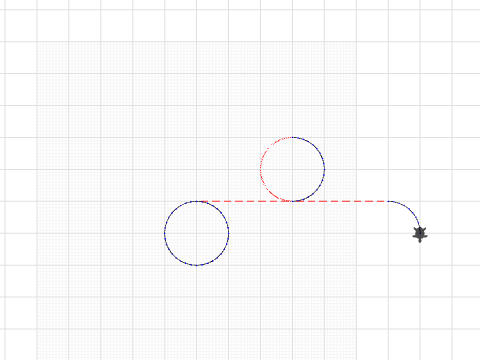 Full cirlce, half circle, and quater circle.