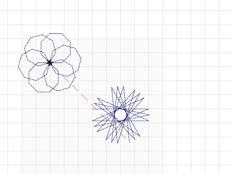 flower and octagon