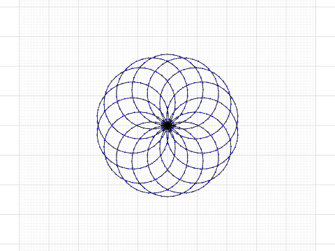 Flower with Circles