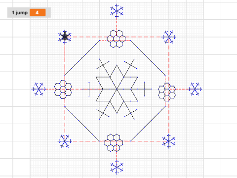 Whole snowflake design