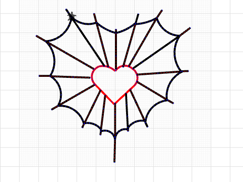 spider web heart