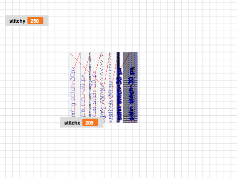stitch samples