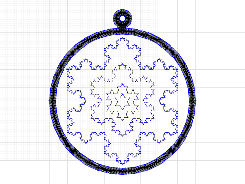 Koch Snowflake Ornament
