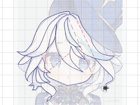 free curve painting butterfly