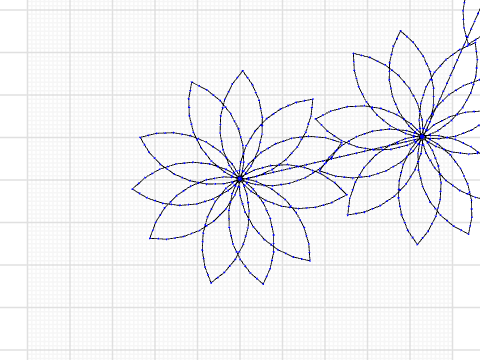 flower with size