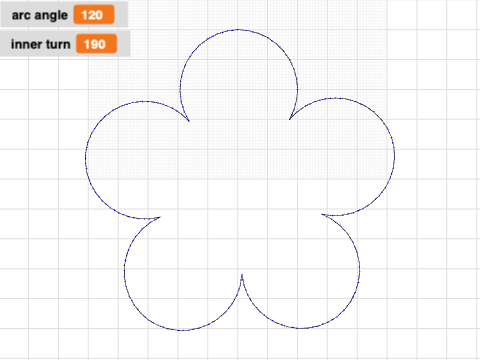 Flower Petal Study #2 - Petals Created With Arcs