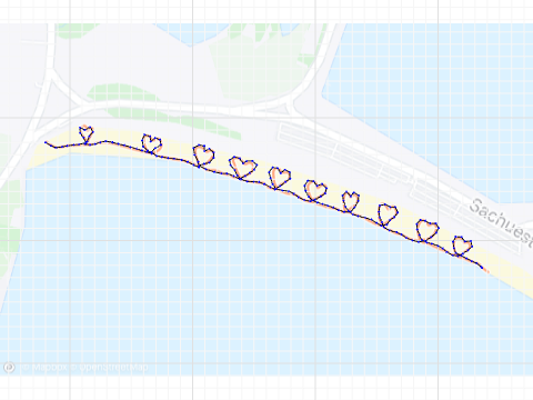 Running Hearts on the Beach