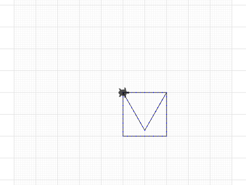Triangle and square