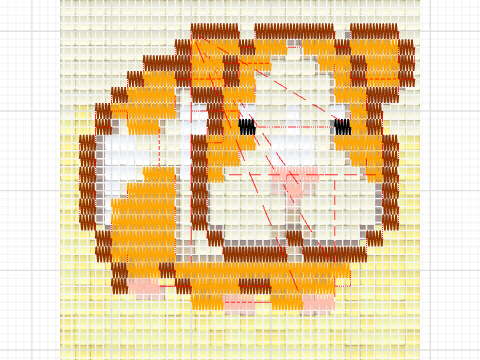 pixel muster malen multicolor