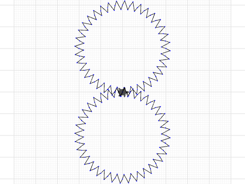 2 Zig Zag circles