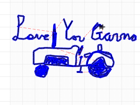 drawing with mouse keys z and x