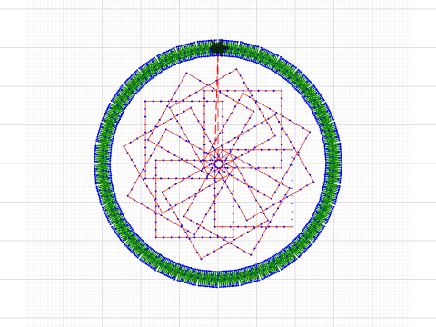  Kristbaum Kugel mit Stern Cati 1