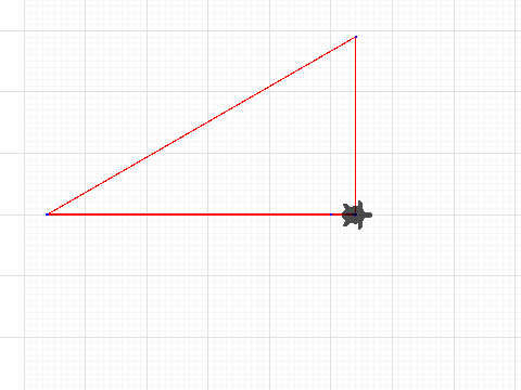 rotes rechtwinkliges dreieck