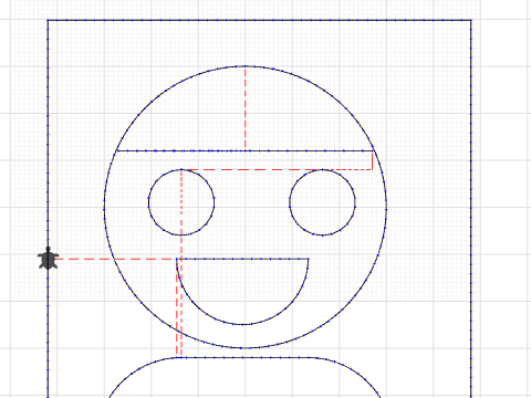 leo turtle stitch self portrait