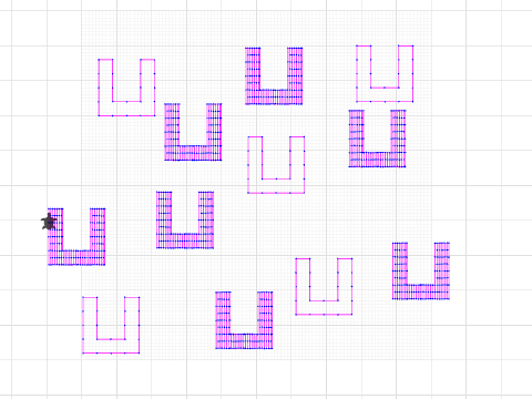 Draw Right Angle Stamps With and Without Fill