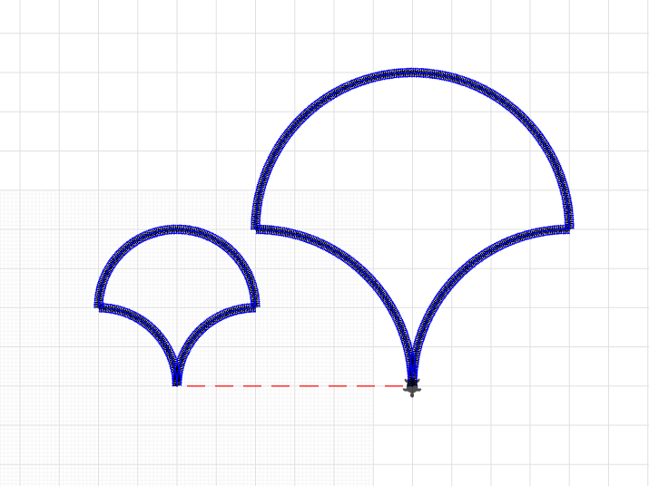 fan shape