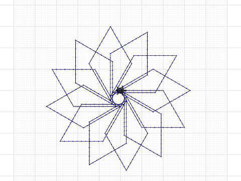 Diamond flower