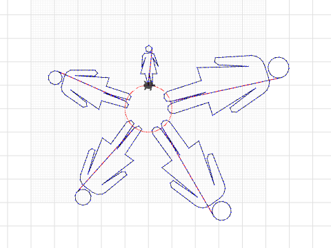 small scalable symbols - female figure 