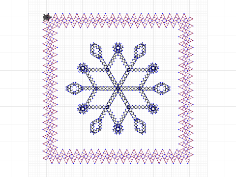 Mug Rug Snowflake Project