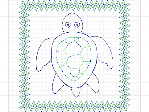 Turtle Mug Rug