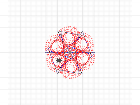 red throwing star