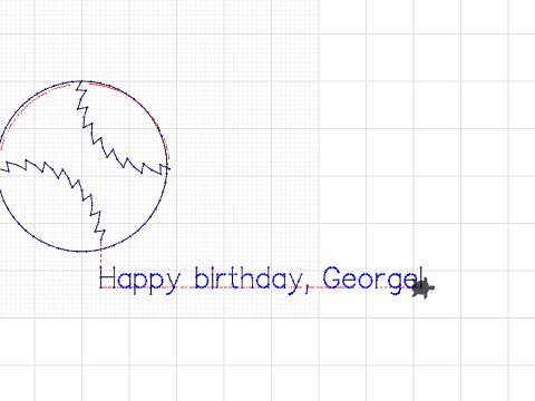 Georges birthday baseball