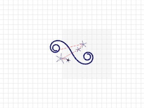 spiral + stars