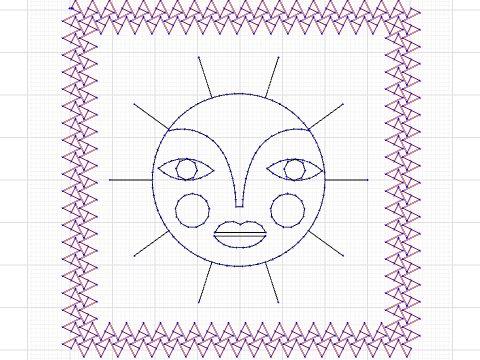 Pretty Mrs Sunshine Mug Rug