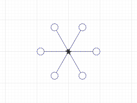 Making a Simple Snowflake with Circle Endpoints