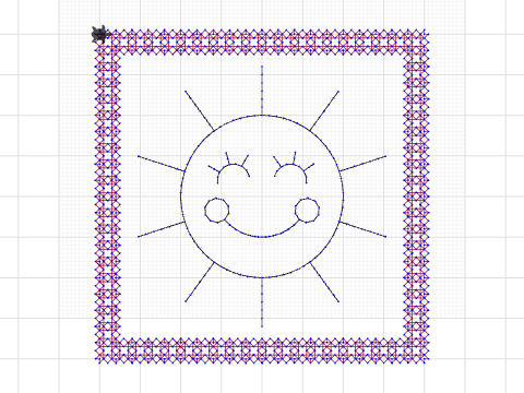 Mug Rug Sun #3