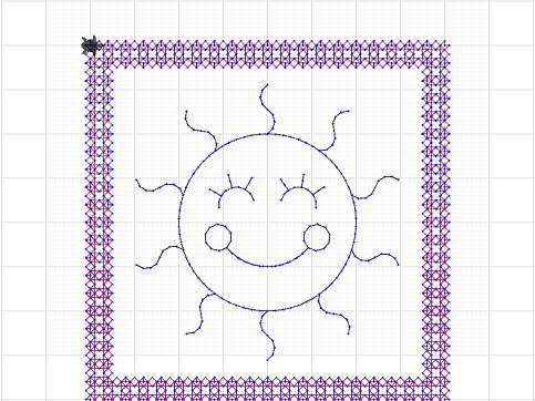 Mug Rug Sun #4