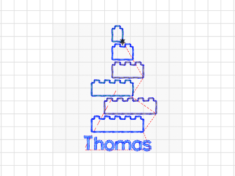 Toren a la da legoblokjes