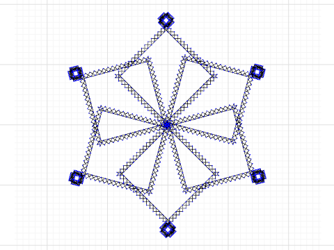 Rotating Squares With LED