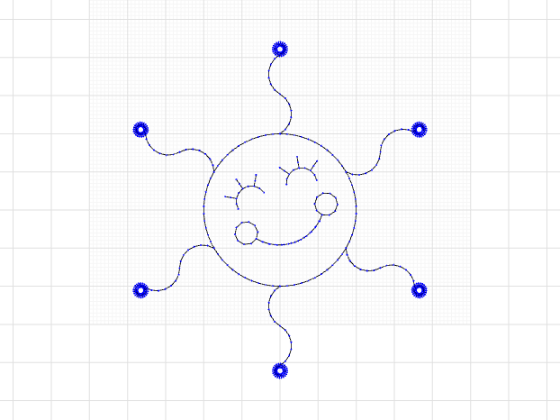 Sun With LED Lights