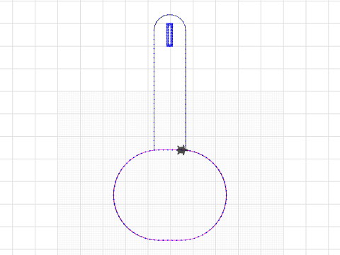 Keychain With Button Hole