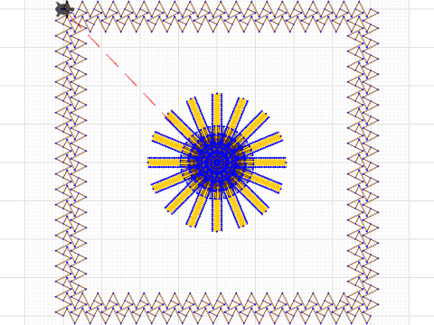 Yellow_Sunflower Mug Rug
