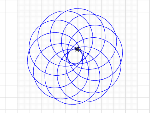 Kreis Spirale mit Innenkreis
