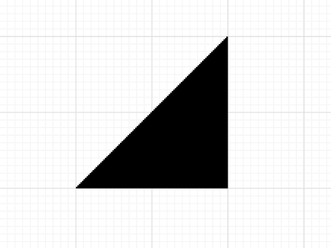 filled right triangle