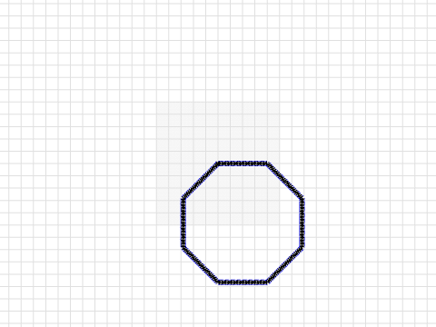 4 cm sided octogon