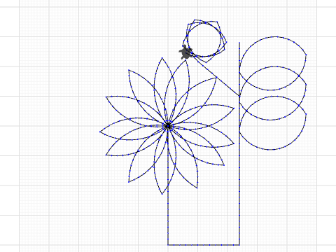 one flower