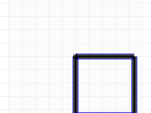 4.4cm x 4.4cm square